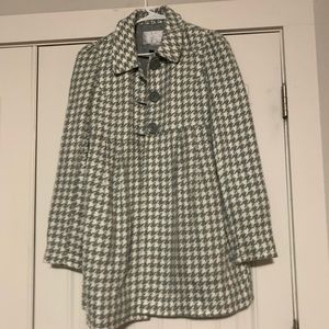 Gray And White BB Dakota Wool Winter Coat